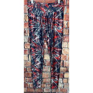 New England Patriots NFL Football Team Apparel Women’s XL Leggings Blue Red Gray